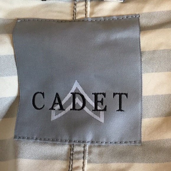 CADET women’s jacket size 8 striped zip & button - Picture 6 of 7